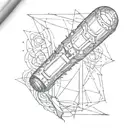 flashlight tattoo design idea