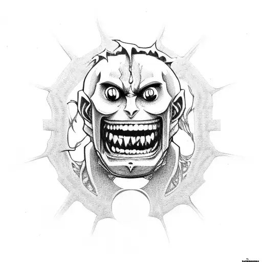 Screaming heads coming out of more screaming heads fullmetal alchemist brotherhood envy tattoo design idea