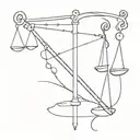 Libra, The Rod of Mercury tattoo design idea