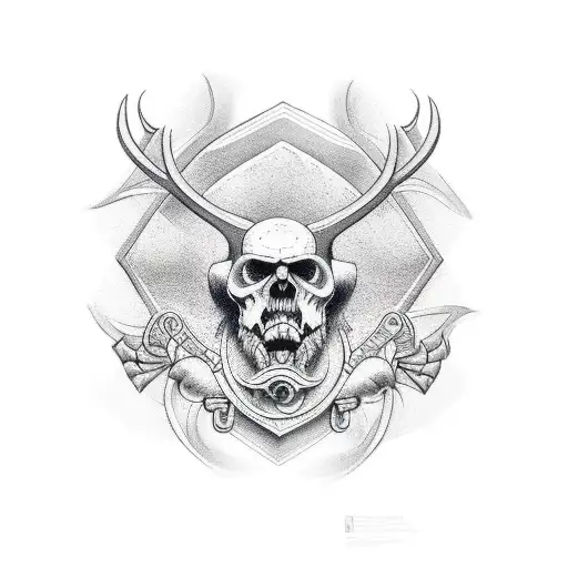 Nordic, axes, tattoo design idea