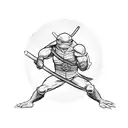 ninja turtle as a navy tattoo design idea