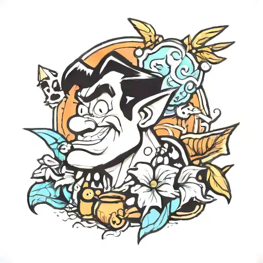 fred Flintstone tattoo design idea