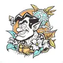 fred Flintstone tattoo design idea