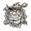 fred Flintstone tattoo design idea