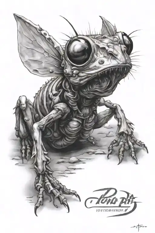 flea pit tattoo design idea