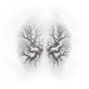 dead tree full sleeve tattoo design idea