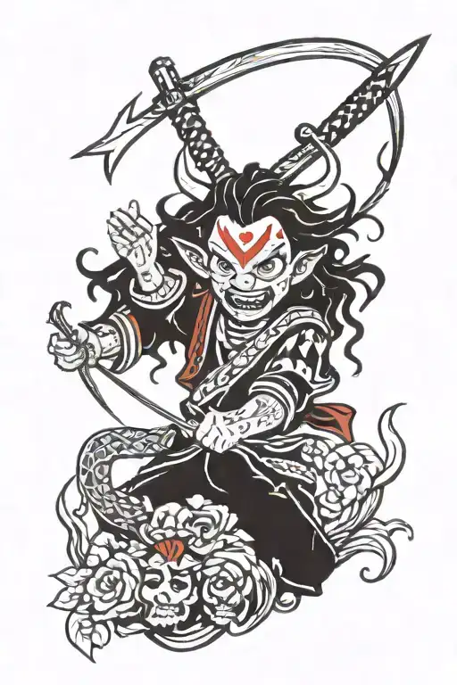 demon slayer tattoo design idea