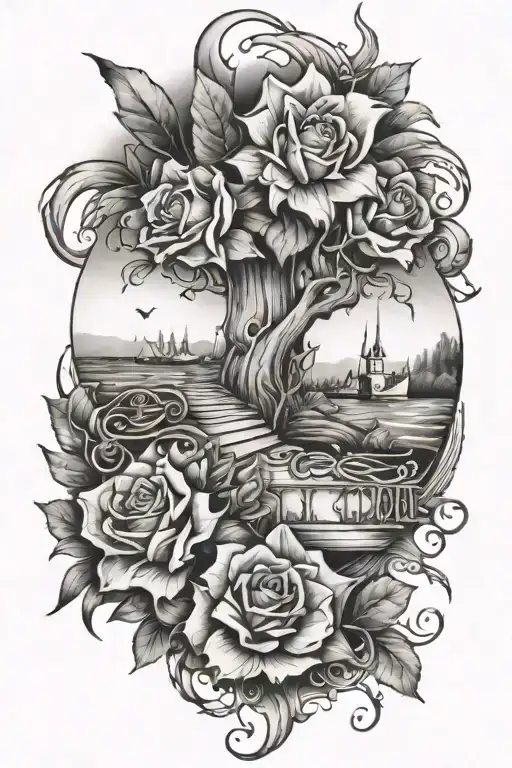 life goes on tattoo design idea