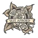 slut approved stamp tattoo tattoo design idea