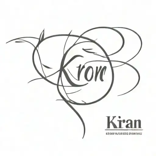 simple hidden tattoo with name kiran tattoo design idea