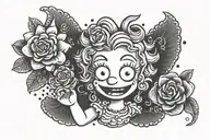 Lisa Simpson caring tattoo design idea