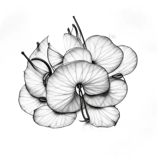 Cyclamen tattoo design idea