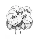 Cyclamen tattoo design idea