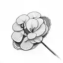 Cyclamen tattoo design idea