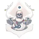 Be strong and courageous. Do not be afraid; do not be discouraged, for the Lord your God will be with you wherever you g tattoo design idea