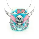 Be strong and courageous. Do not be afraid; do not be discouraged, for the Lord your God will be with you wherever you g tattoo design idea