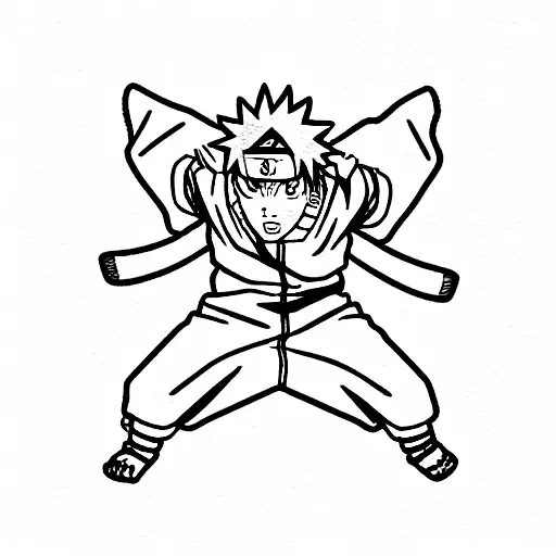 Naruto and jiraiya tattoo design idea