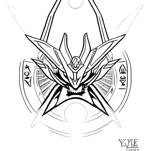 egyptian  god yugioh slifer the sky dragon obelisk the tormentor tattoo design idea