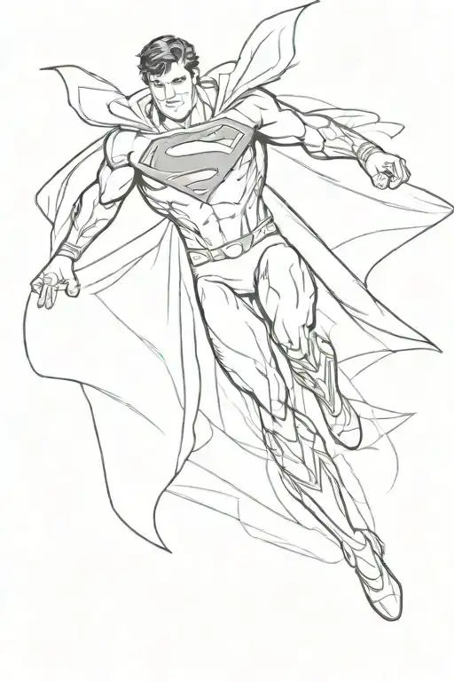 Wingfoil superman jump tattoo design idea