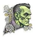 frankenstein tattoo design idea