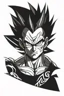 Vegeta tattoo design idea