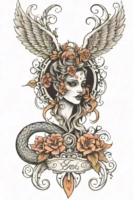 Yes tattoo design idea