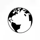 world globe tattoo design idea