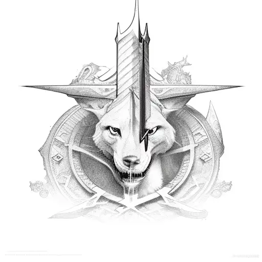Excalibur  tattoo design idea