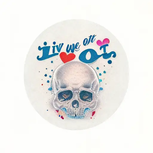 quote: I live so I can die with you  tattoo design idea