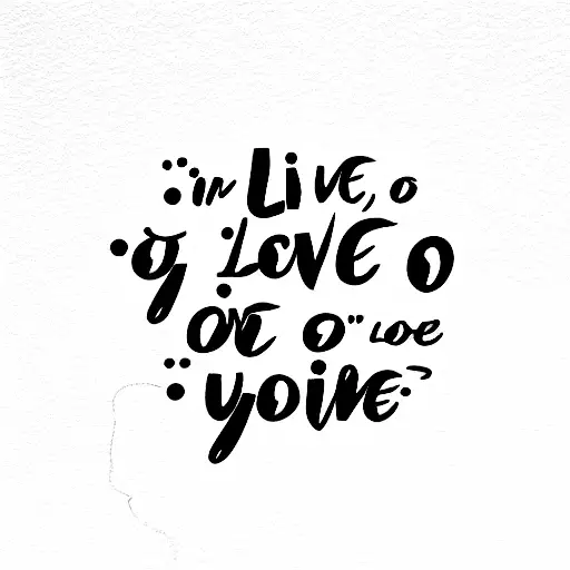 quote: I live so I can die with you  tattoo design idea