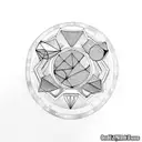 donut shaped ufo tattoo design idea