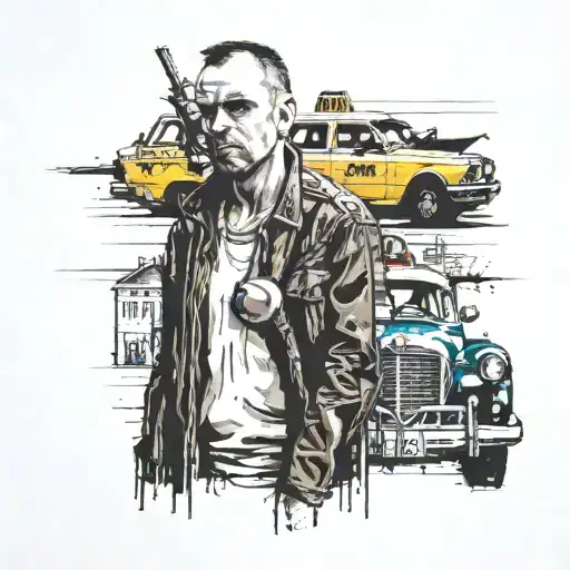 taxi driver movie tattoo design idea