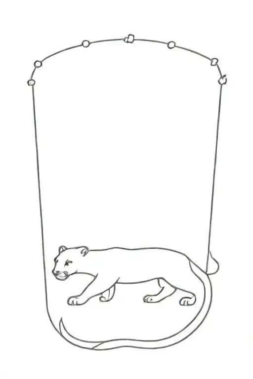 Leopard Arm tattoo minimalistic tattoo design idea