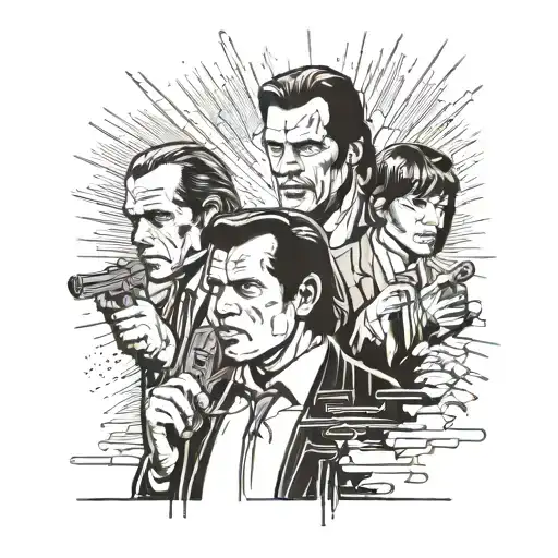 pulp fiction  tattoo design idea