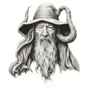 gandalf tattoo design idea