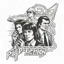 pulp fiction  tattoo design idea