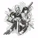 pulp fiction  tattoo design idea
