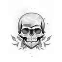 Skull tattoo design idea