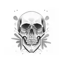 Skull tattoo design idea
