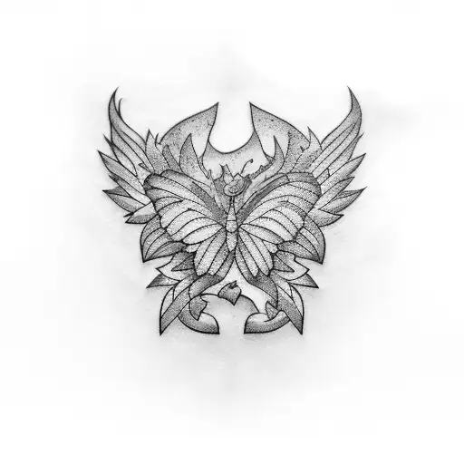 never give up tattoo design idea