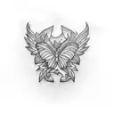 never give up tattoo design idea