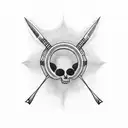 never give up tattoo design idea