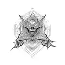 never give up tattoo design idea