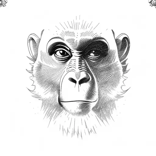 cant see cant talk cant hear monkeys tattoo design idea