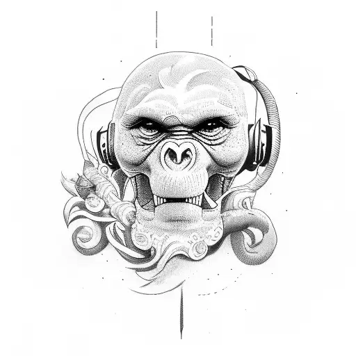 cant see cant talk cant hear monkeys tattoo design idea