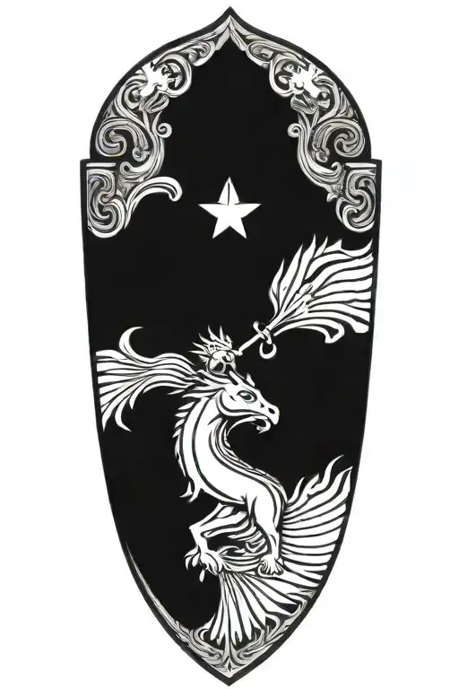 family crest shield knight armor tattoo design combining tattoo design idea