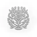 A family tree intertwined with a bookshelf, representing the importance of education and knowledge in the family tattoo design idea