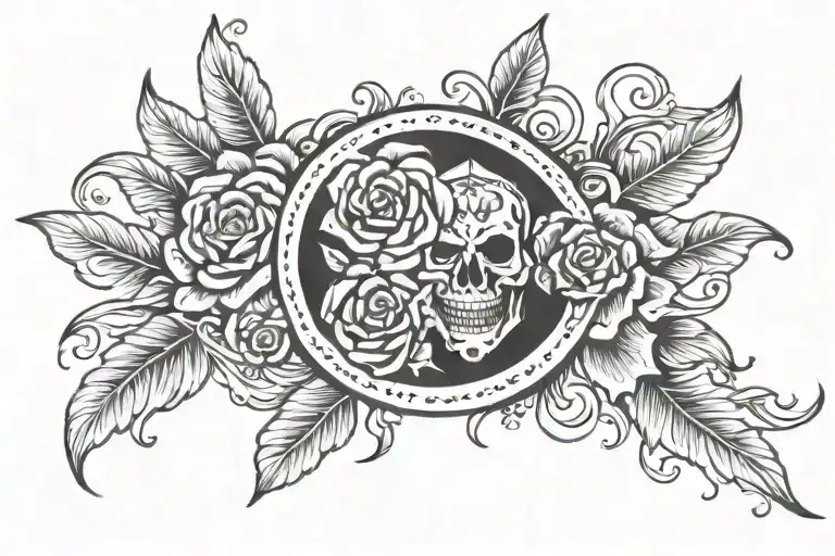arm band for bartender tattoo design idea