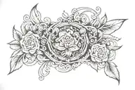 arm band for bartender tattoo design idea