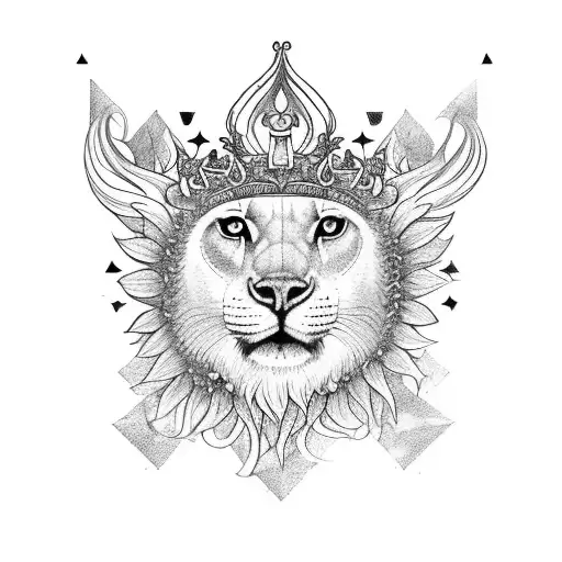 6,052 Leo Crown Tattoo Images, Stock Photos, 3D objects, & Vectors |  Shutterstock
